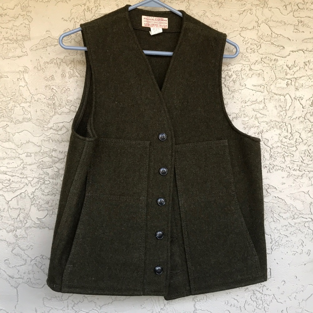 Filson Mackinaw Wool Vest - Forest Green
